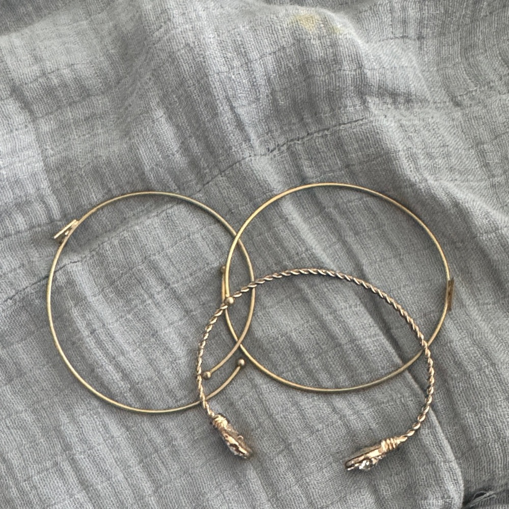 Elegant Gold Bangle Set